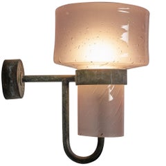 Hans-Agne Jakobsson 
V-138
 Wall Light in Copper and Blown Glass