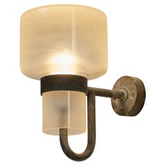 Hans-Agne Jakobsson 'V-138' Wall Light in Copper and Blown Glass