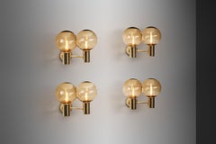 Hans-Agne Jakobsson "V-149/2" Wall Sconces for AB Markaryd, Sweden 1950s