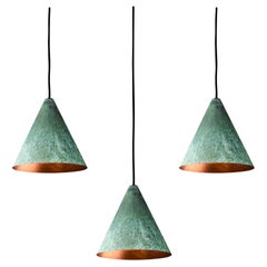 Hans-Agne Jakobsson Verdigris Patinated 'Tratten' Pendant