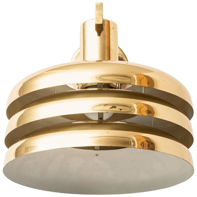 Hans-Agne Jakobsson Wall Lamp Model V-361 in Brass