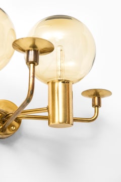 Hans-Agne Jakobsson Wall Lamps Model V-149/2 in Brass and Glass
