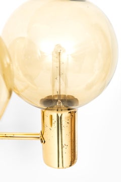 Lampade da parete Hans-Agne Jakobsson Modello V-149 in ottone e vetro