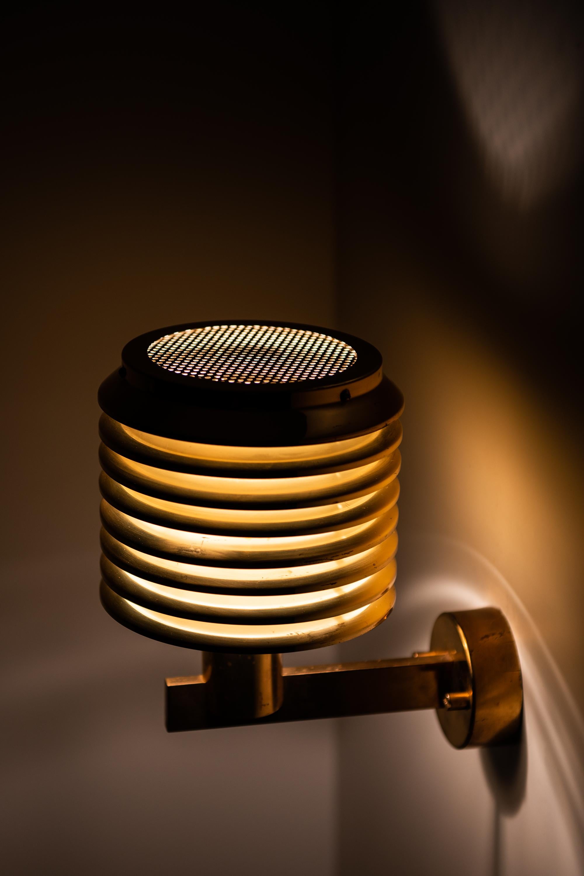 Brass Hans-Agne Jakobsson Wall Lamps Model V-299 by Hans-Agne Jakobsson AB in Sweden For Sale