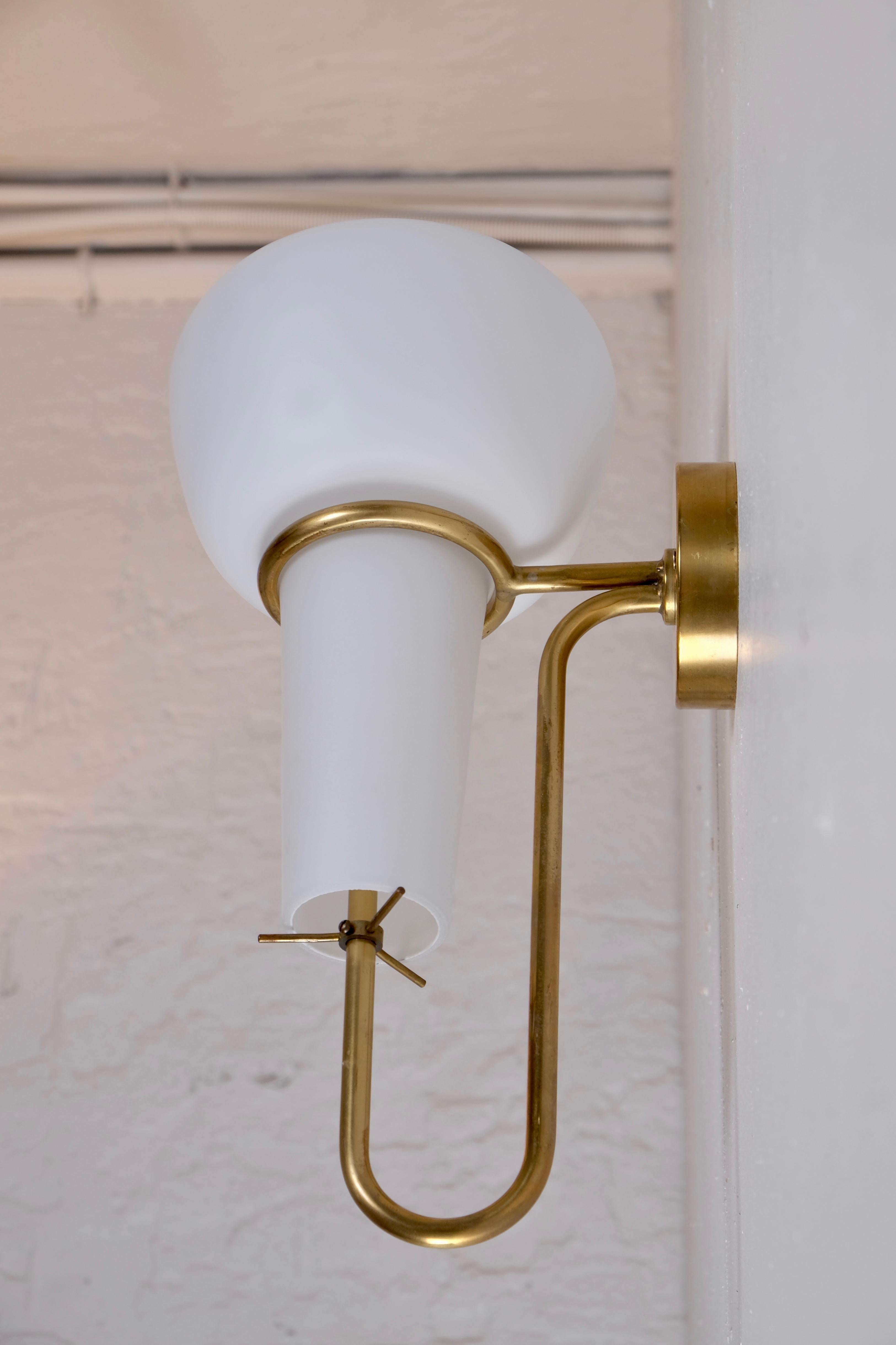 Brass Hans-Agne Jakobsson Wall Light, 1950s