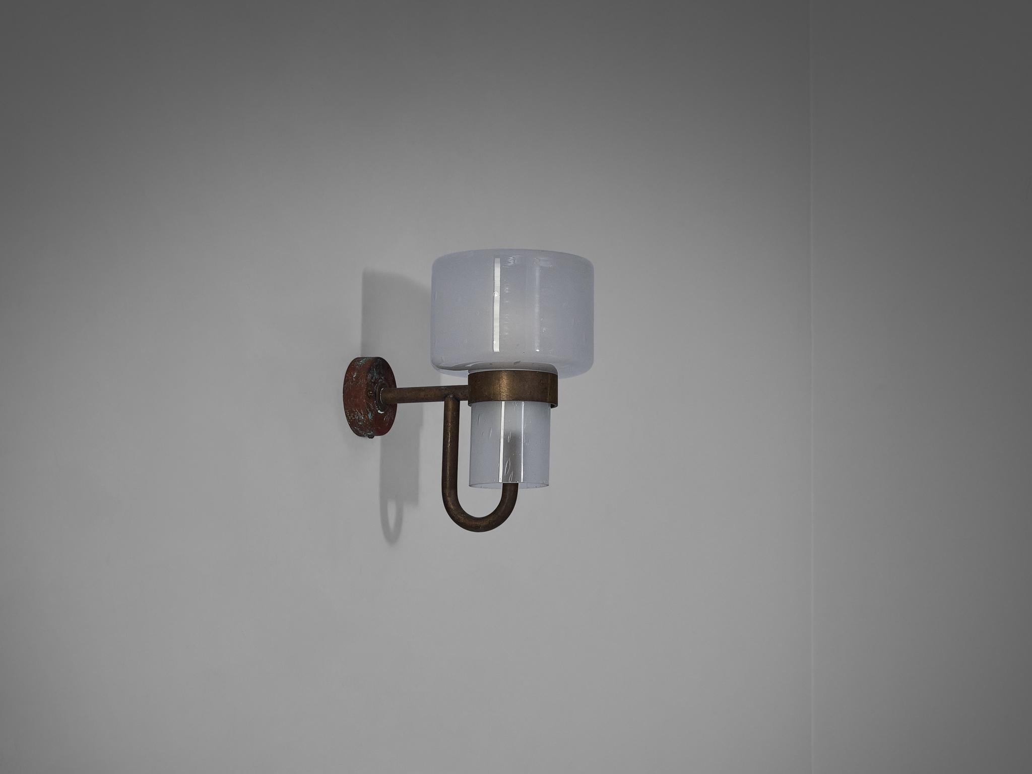 Aplique Hans-Agne Jakobsson de cobre y cristal soplado en venta 3