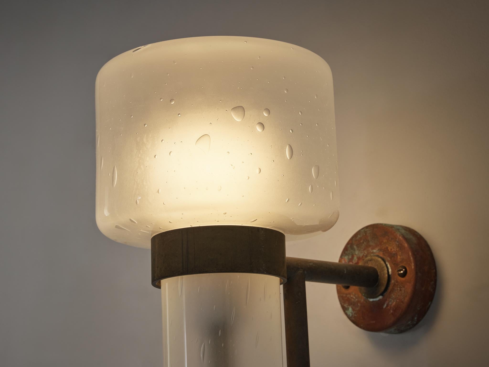 Aplique Hans-Agne Jakobsson de cobre y cristal soplado en venta 1
