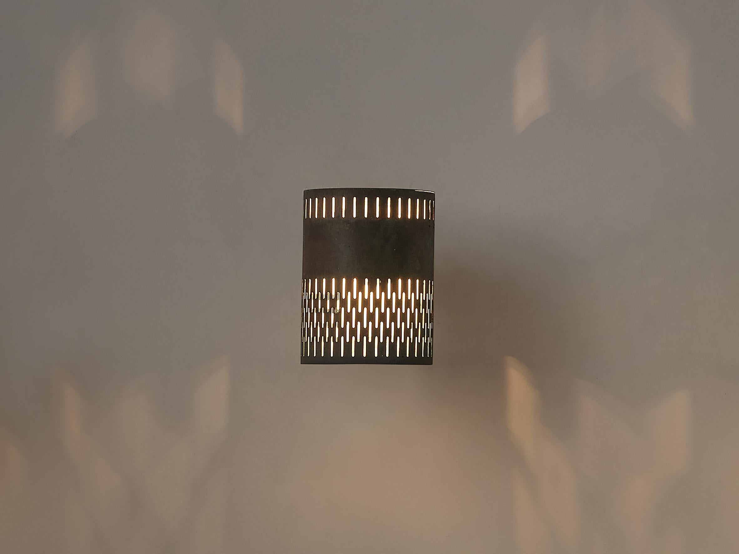 Hans-Agne Jakobsson Wall Light in Patinated Copper In Good Condition In Waalwijk, NL