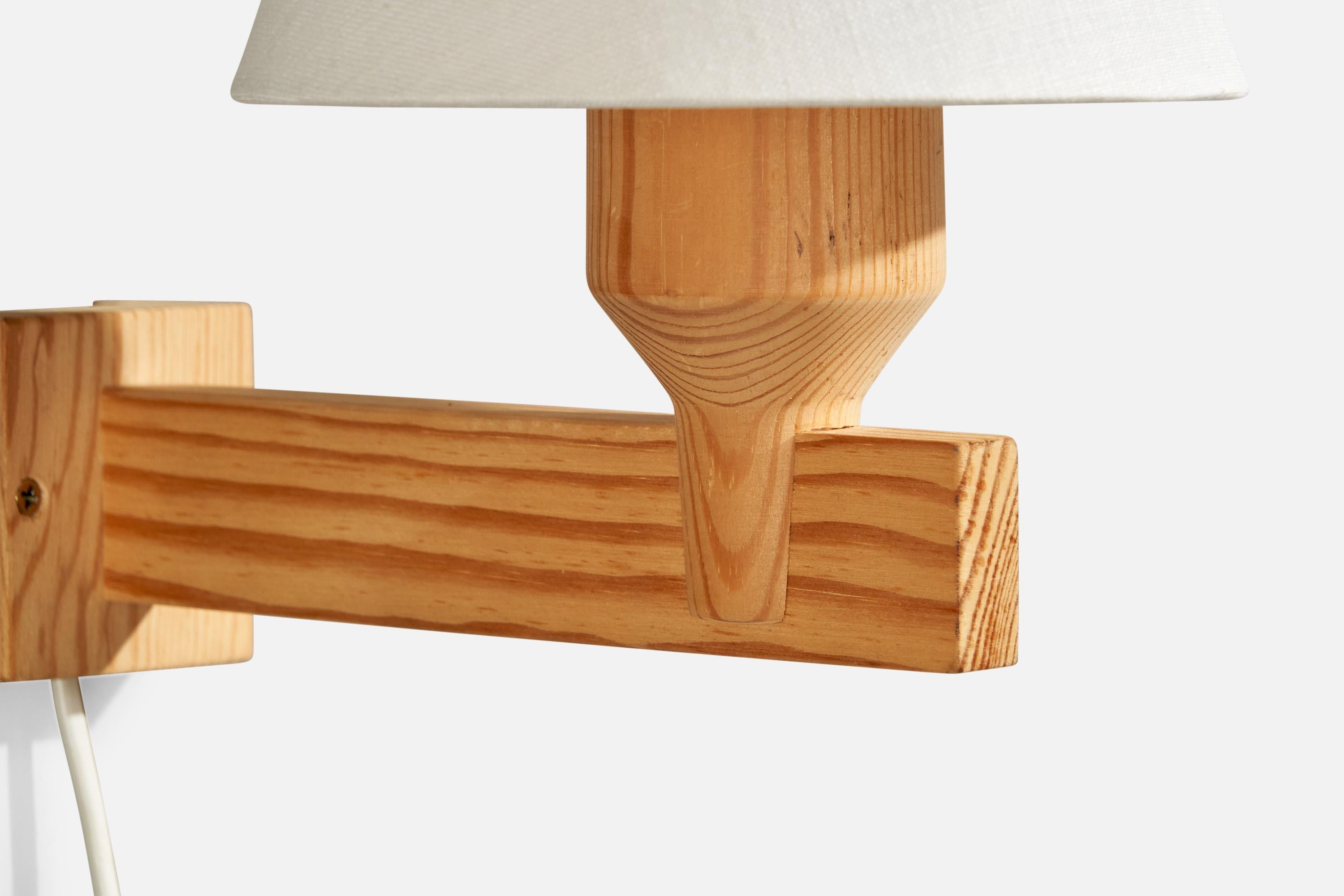 Tissu Applique murale Hans-Agne Jakobsson, pin, tissu, Suède, 1970 en vente