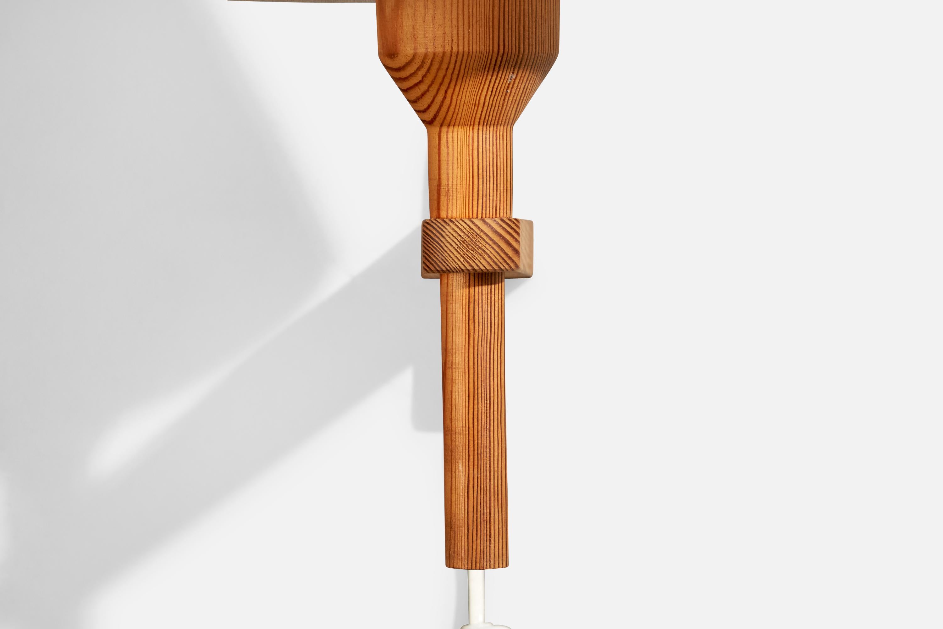 Applique murale Hans-Agne Jakobsson, pin, tissu, Suède, 1970 en vente 1