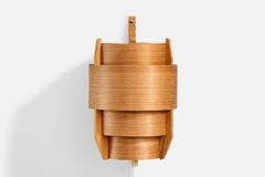 Hans-Agne Jakobsson, Wall Light, Pine, Sweden, 1970s