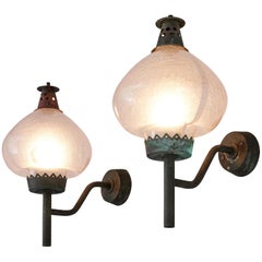 Retro Hans Agne Jakobsson Wall Lights for AB Markaryd