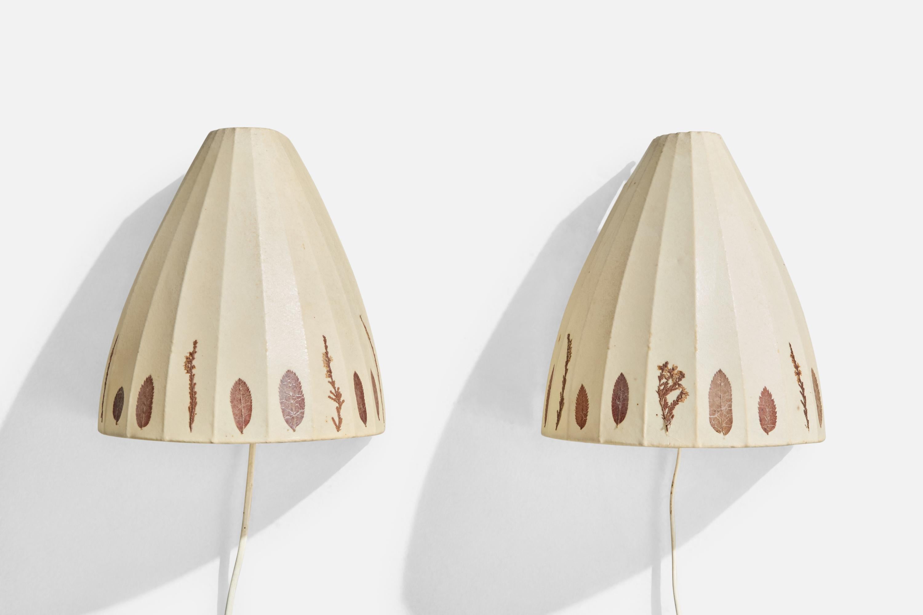 Hans-Agne Jakobsson, Wall Lights, Harz, Metall, Schweden, 1960er Jahre (Moderne der Mitte des Jahrhunderts)