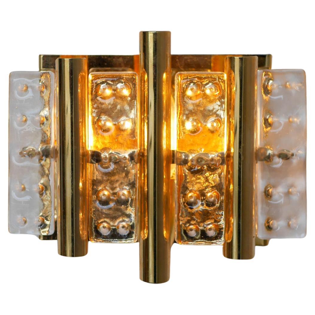 Hans-Agne Jakobsson wall mounted sconce, a fantastic glass and brass lamp
