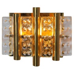 Hans-Agne Jakobsson wall mounted sconce, a fantastic glass and brass lamp