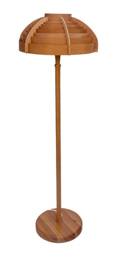 Hans-Agne Jakobsson, Wooden Floor Lamp, Sweden, Mid-20th Century