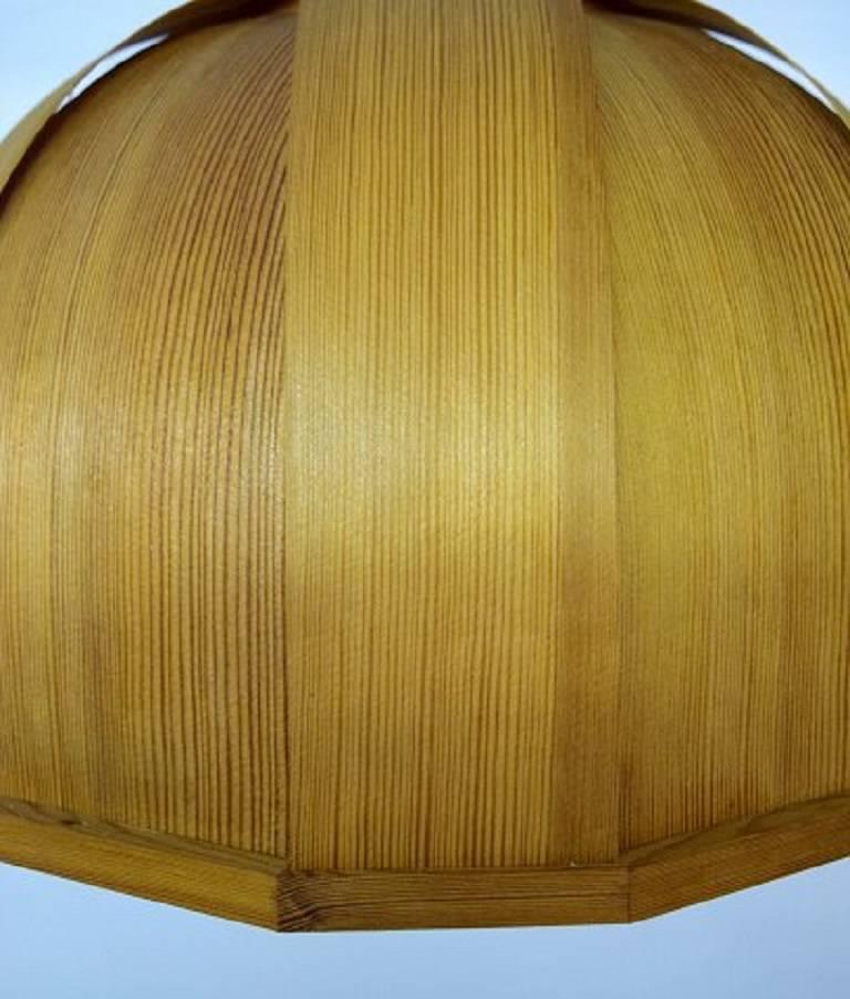 Scandinavo moderno Hans-Agne Jakobsson, Lampada da soffitto in legno 