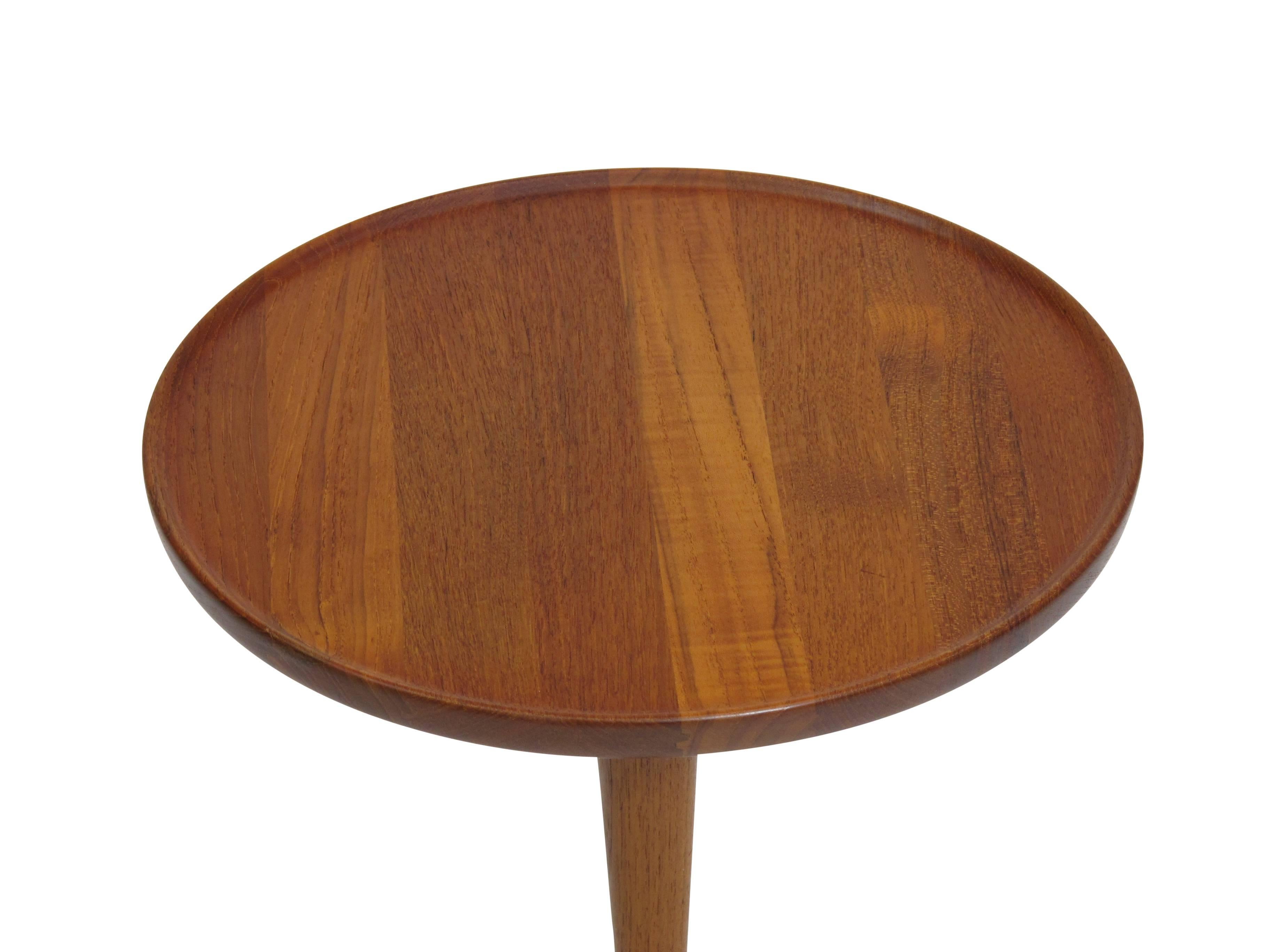 Hans Andersen Danish Teak Side Table In Excellent Condition In Oakland, CA