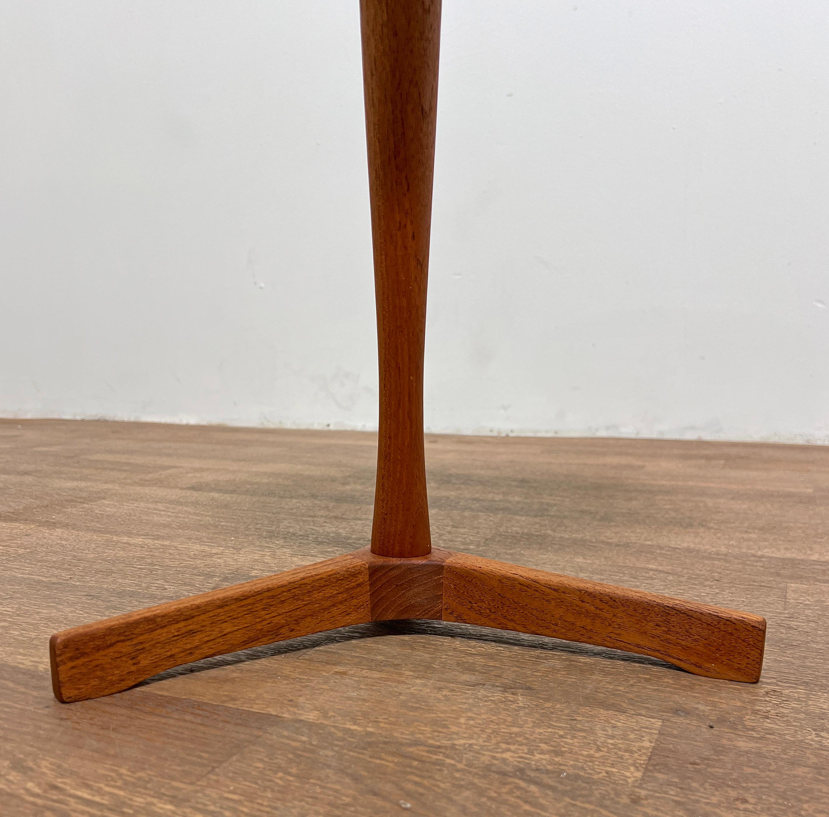 Hans Andersen Danish Teak Tripod Side Table Circa 1960s For Sale 2