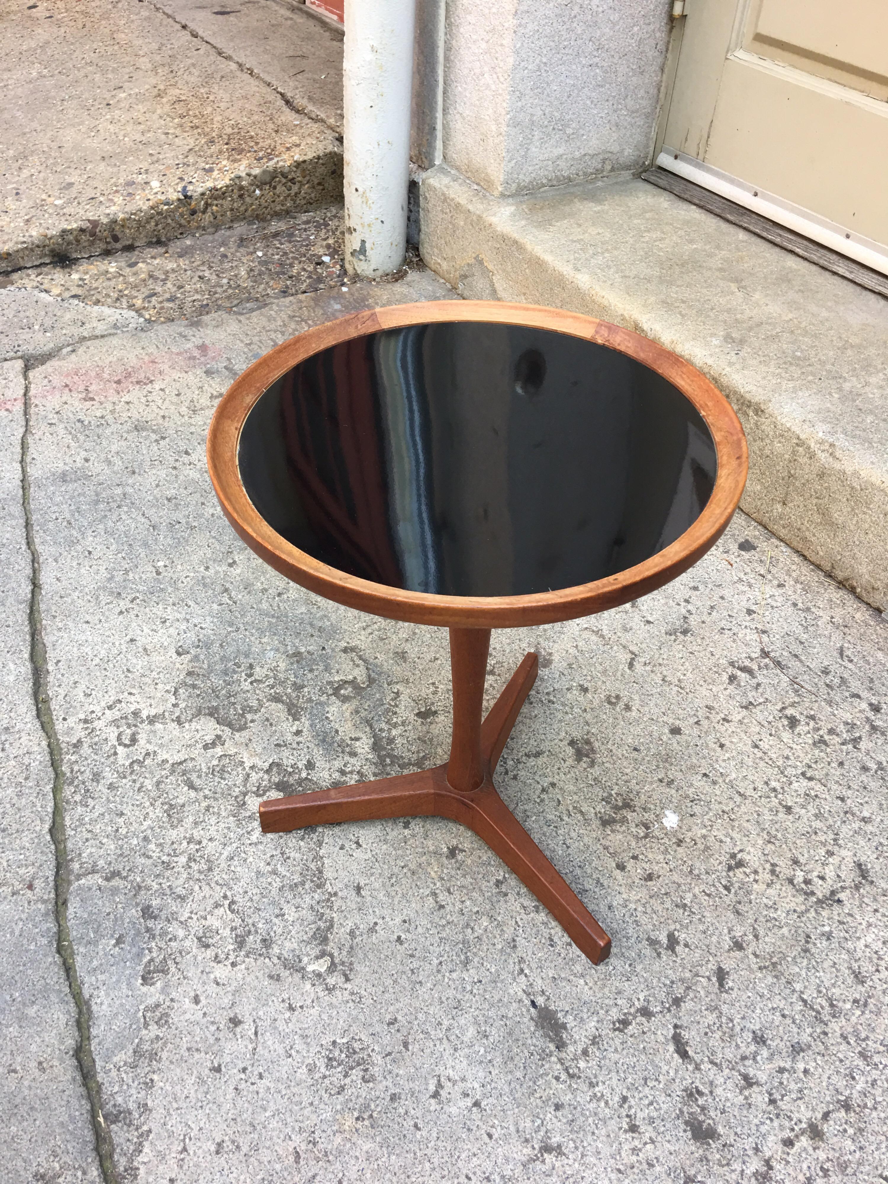 Hans Andersen Teak and Formica Side or Occasional Table. Great size! Perfect next to any chair or sofa!