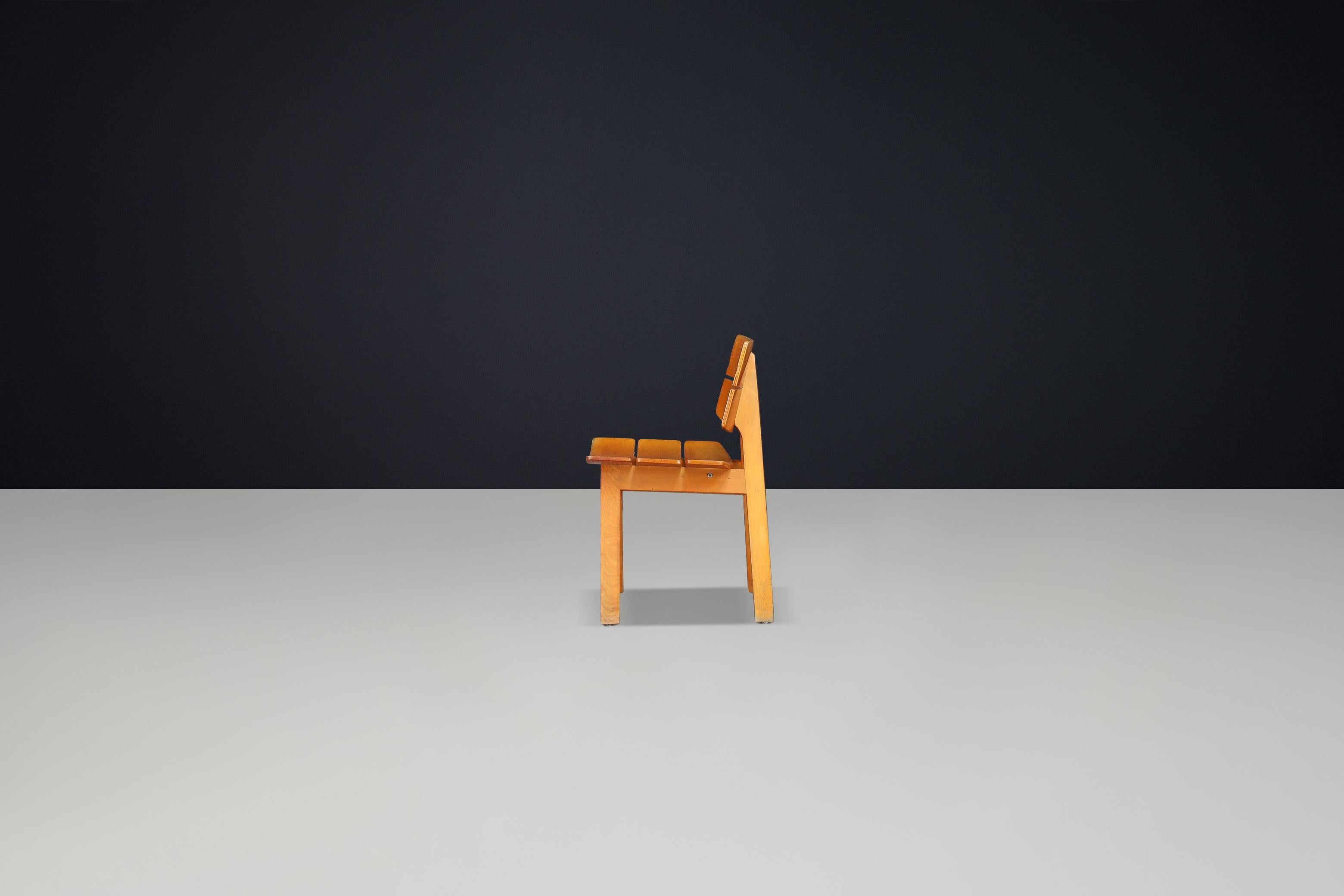 Hans Anliker Chaises de salle à manger du milieu du siècle pour Horgen-Glarus, 1962 - Lot de 6 en vente 4