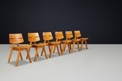 Hans Anliker Mid-Century Dining Chairs for Horgen Glarus, 1962 — Set of 6