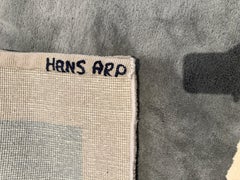 Hans Arp, « Cercle Rouge », vers 1960. Tapisserie ou tapis original tissé à la main