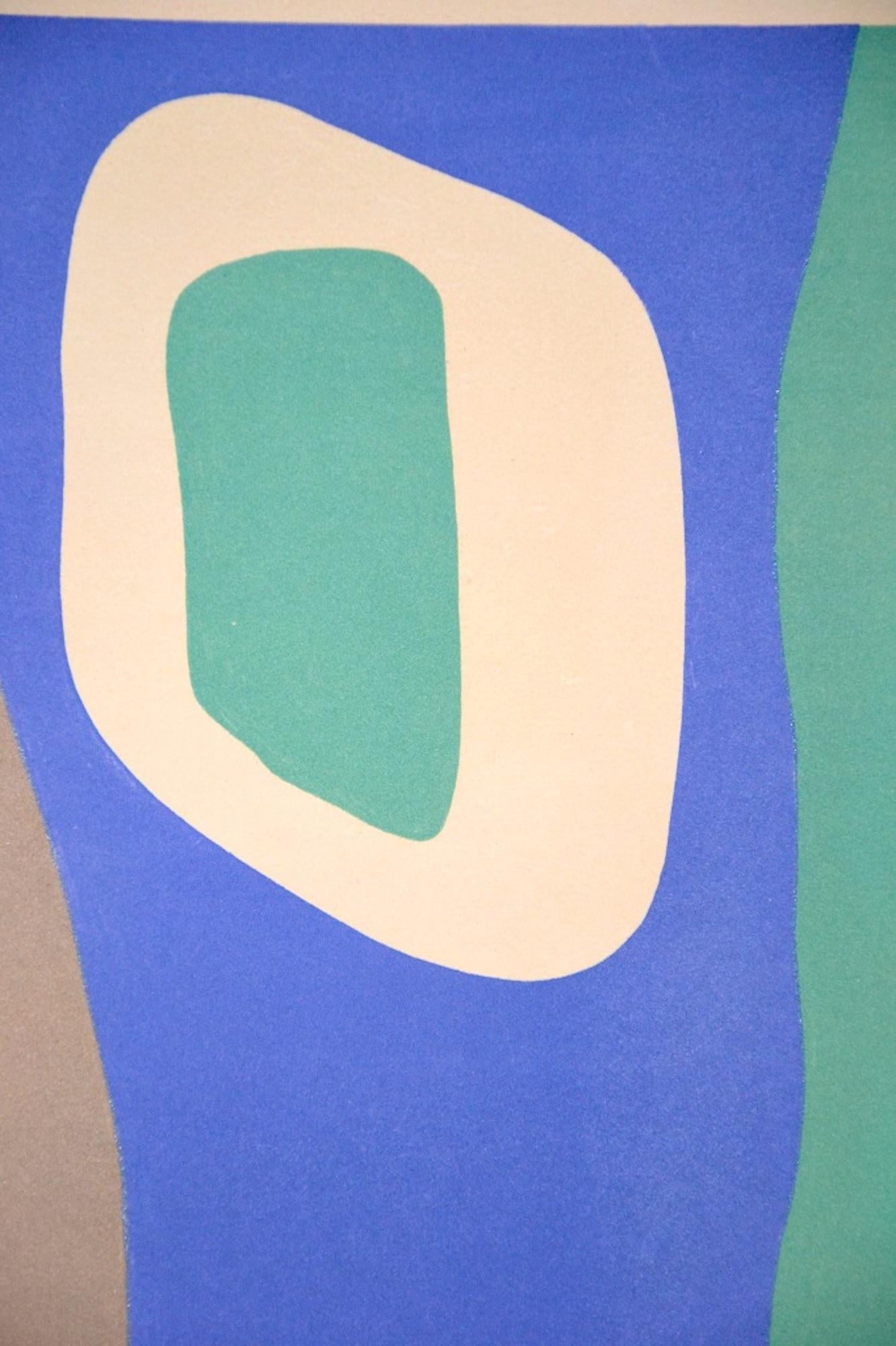 Coulisses de Fôret, Original Lithograph by Jean Hans Arp 1