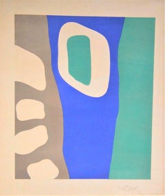 Coulisses de Fôret, Original Lithograph by Jean Hans Arp