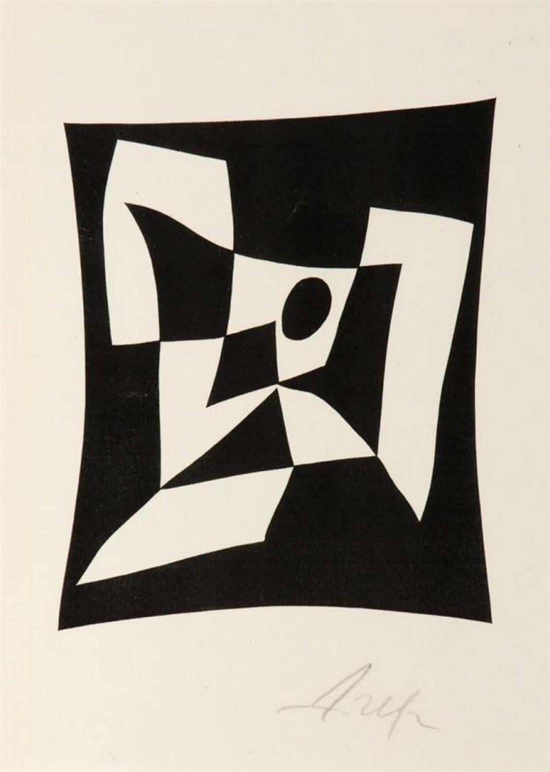 Hans Arp Abstract Print - Knossos 1956 
