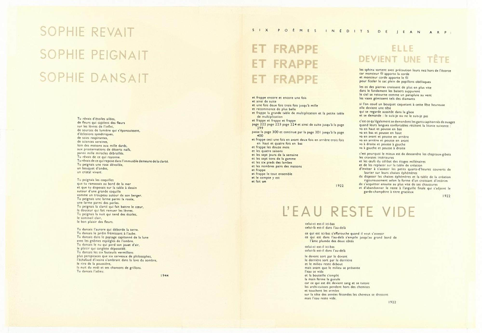 Konposition - Original Xilograph by Jean Hans Arp - 1950 2