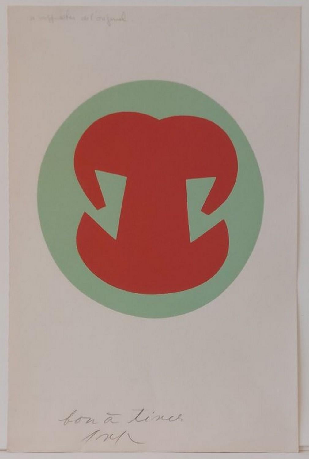 Hans Arp Abstract Print – Titel ohne Titel