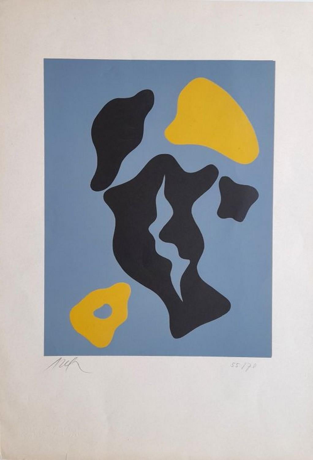 Abstract Print Hans Arp - La cueillette 