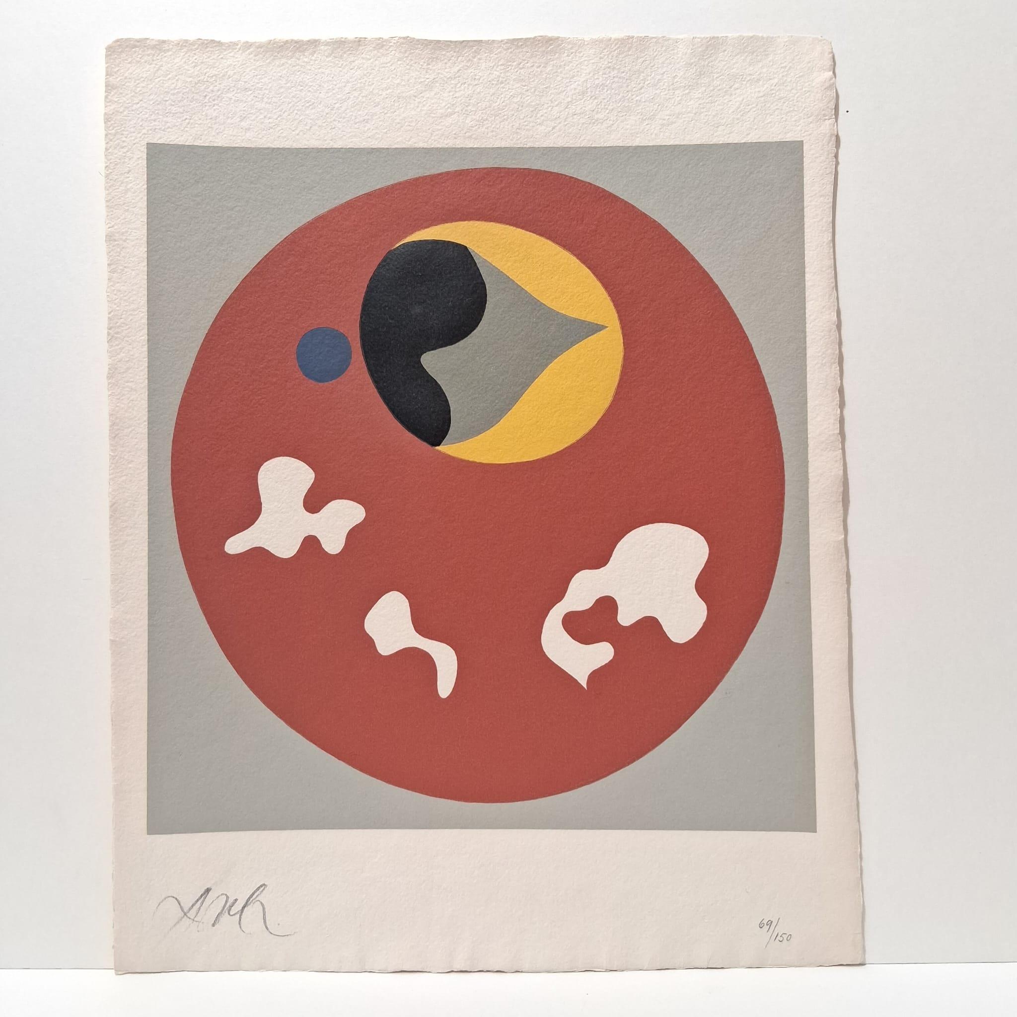 Soleil recerclé - Print by Hans Arp