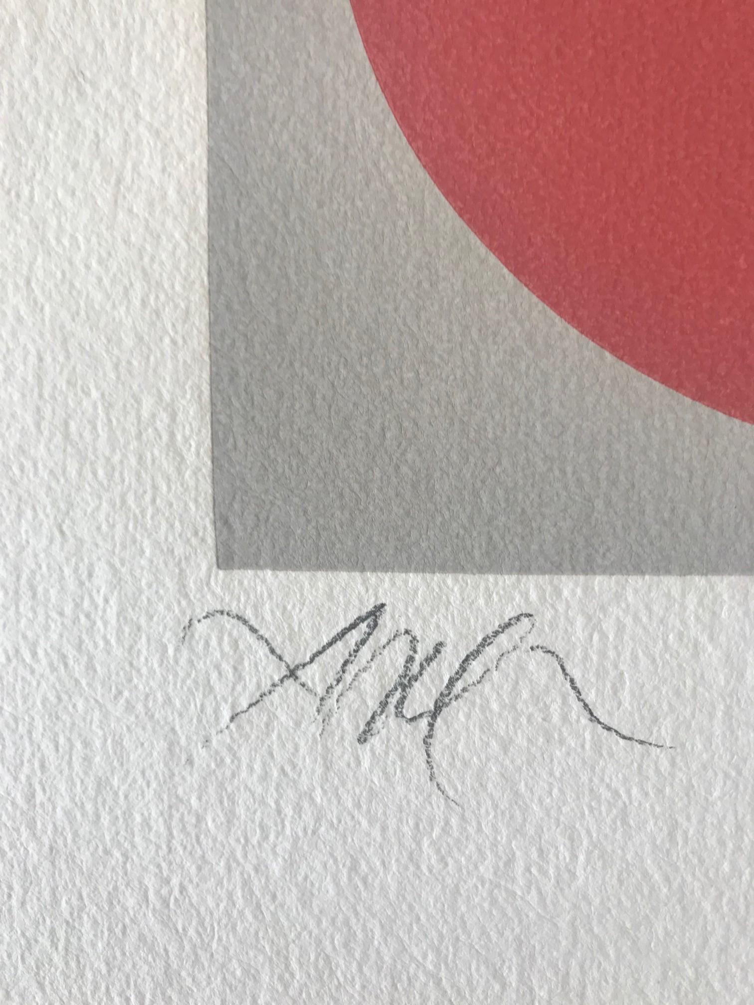 Soleil recerclé - Abstract Print by Hans Arp