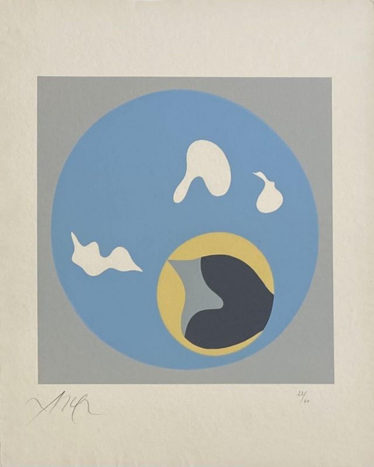 Hans Arp Abstract Print - Soleil recerclé 