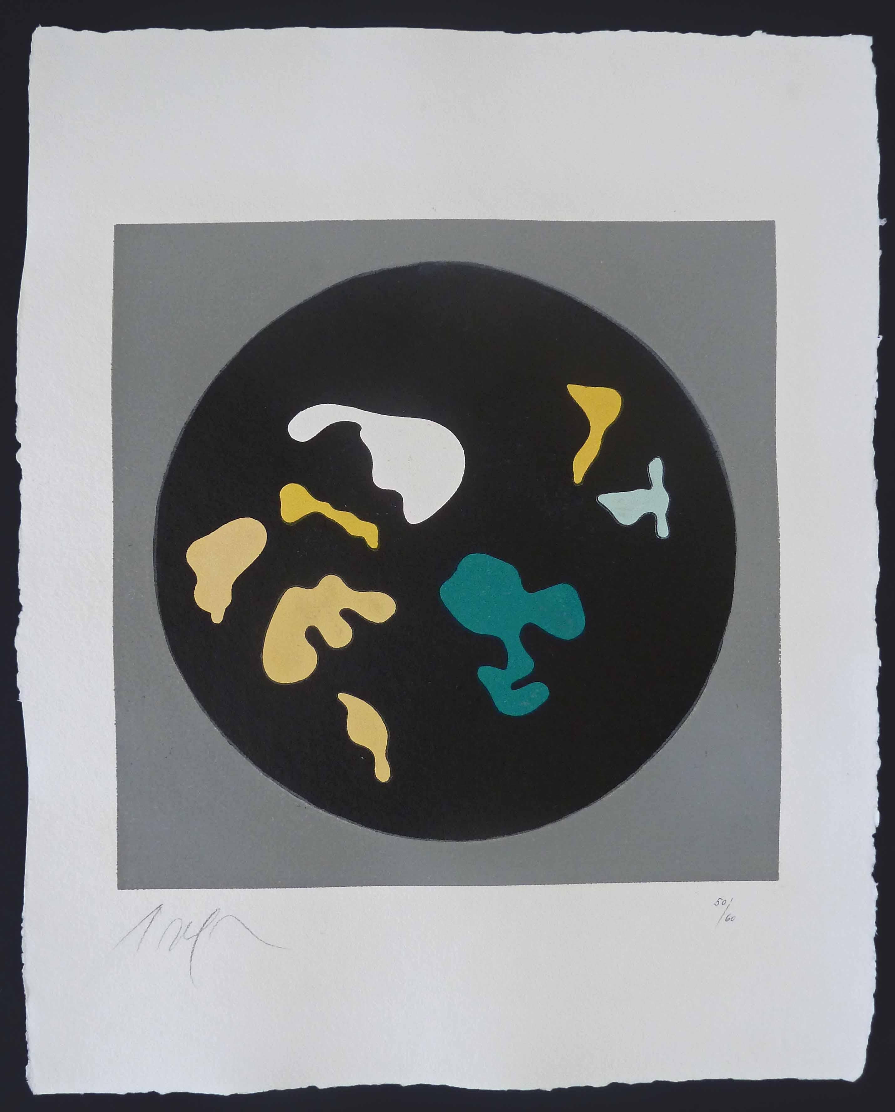 Ohne Titel, aus Le Soleil Recerclé - Abstrakte Kunst - Surrealismus und Dada – Print von Hans Arp