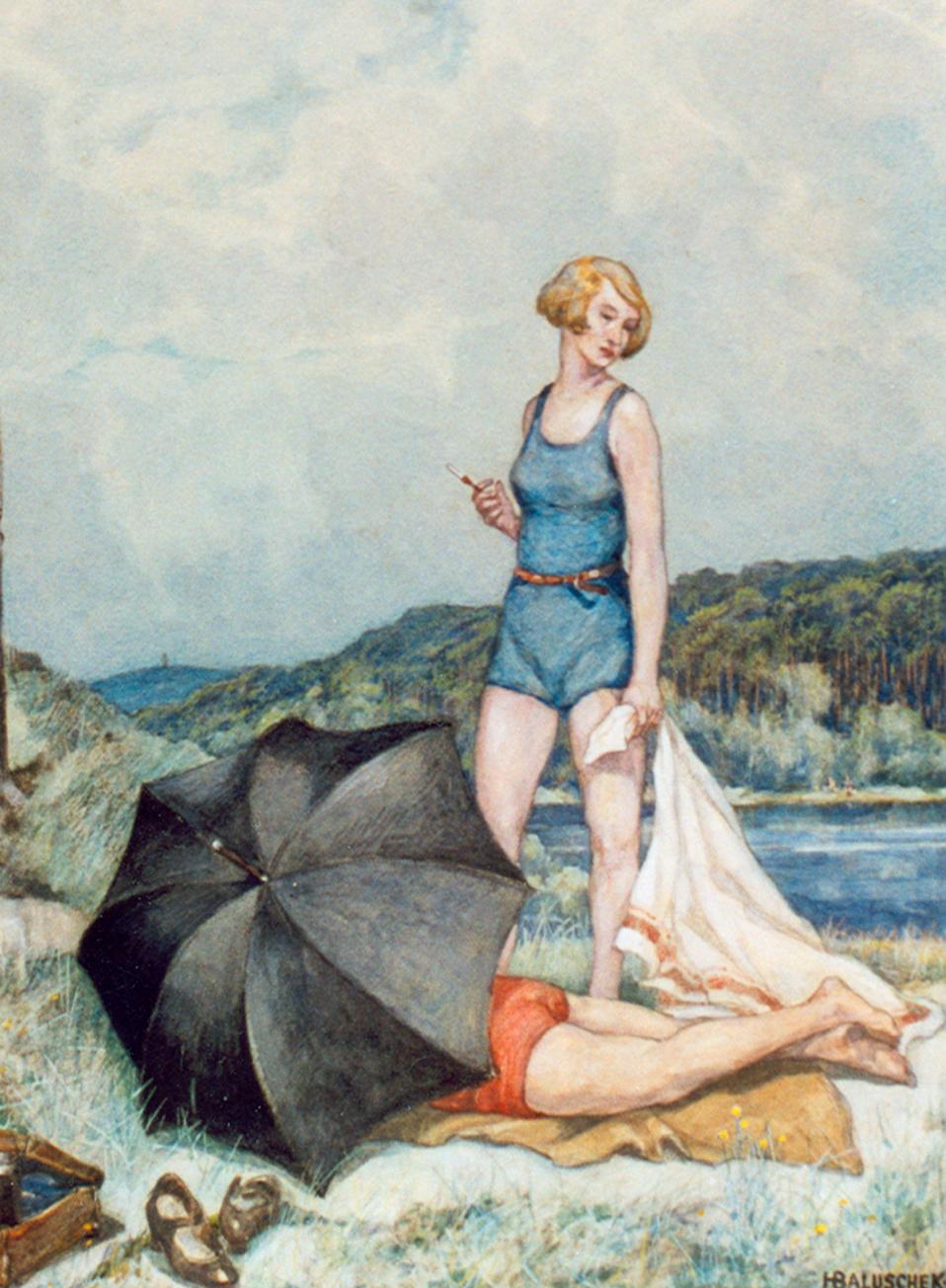 Hans Baluschek Sommer an der Havel ( Summer On The River Havel ), 1934 For Sale 1