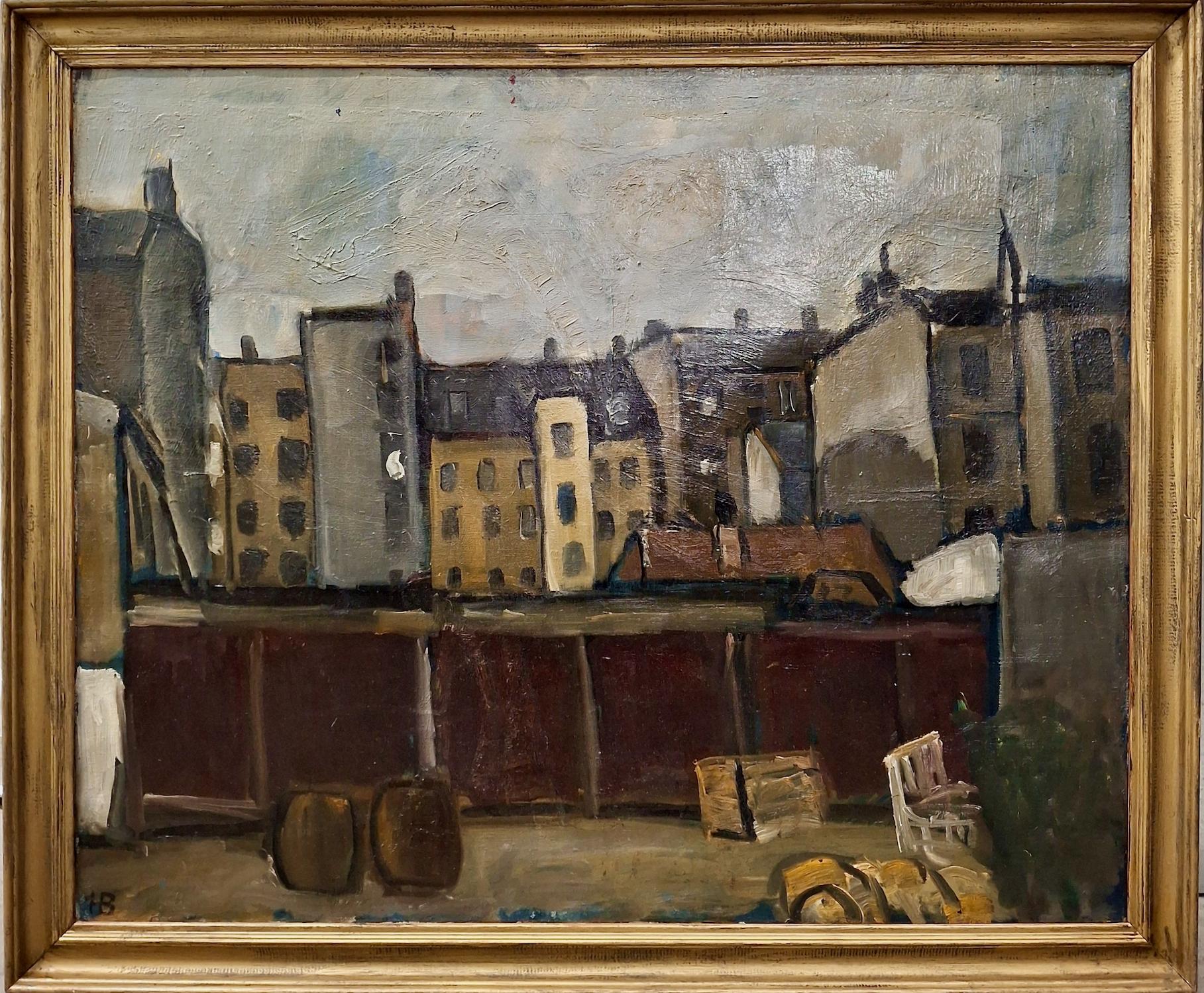 Hans Baluschek  Landscape Painting - Dark Times