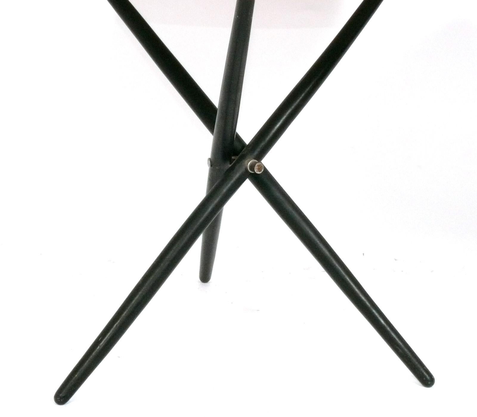 Mid-Century Modern Hans Bellman for Knoll Tripod End or Side Tables  For Sale
