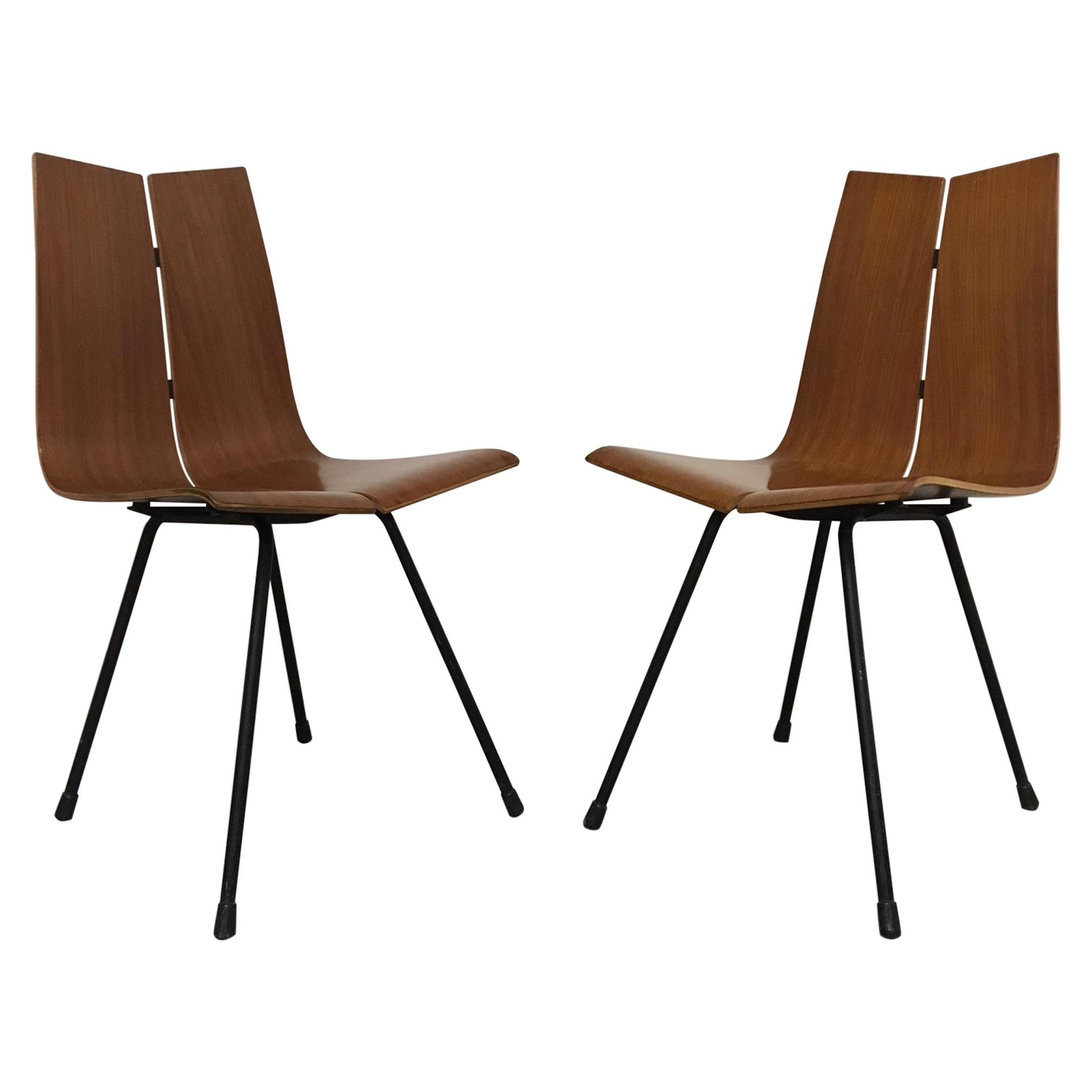 Hans Bellman: Paar „GA“-Stühle aus Teakholz, 1954