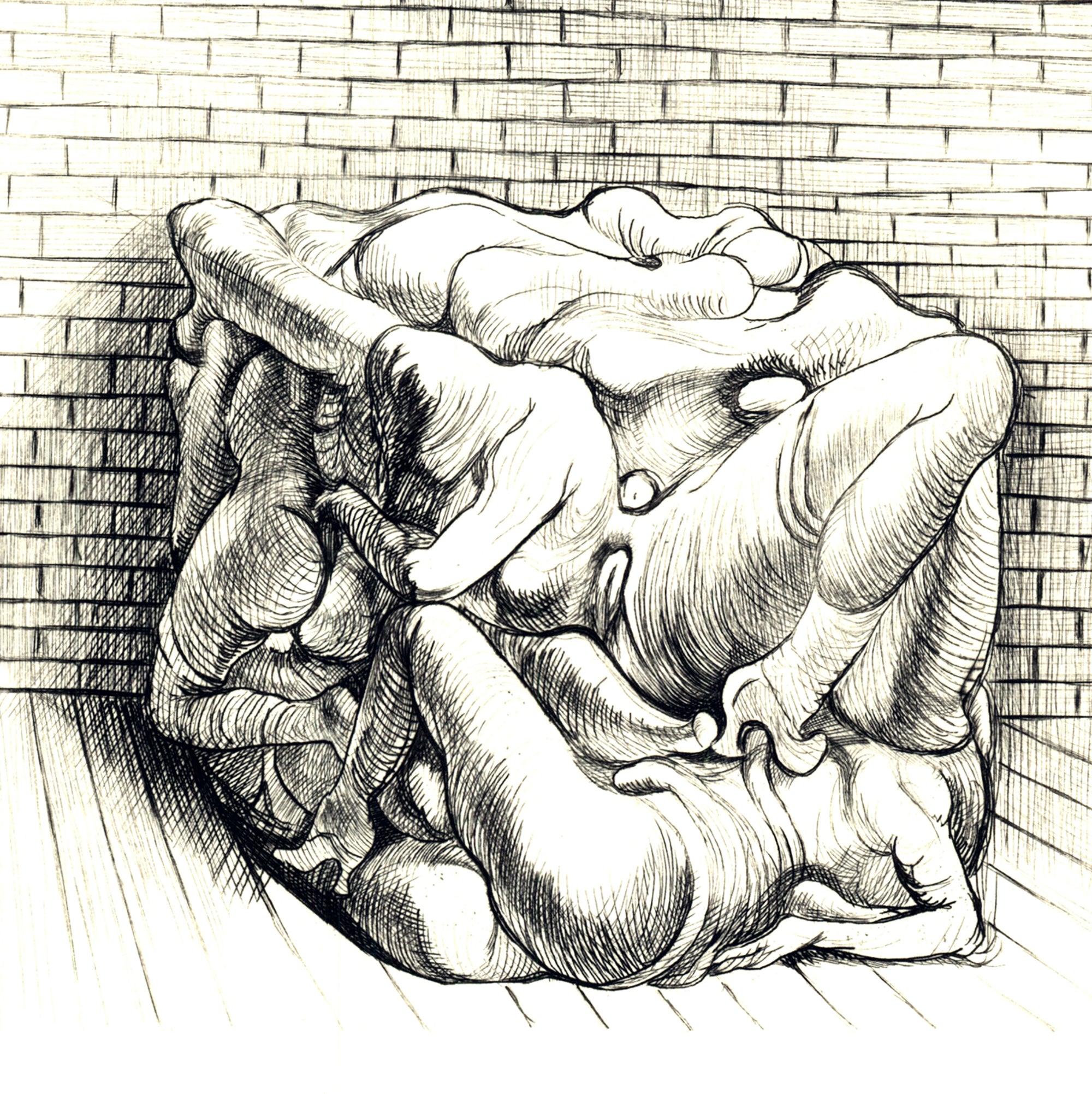 1970  'Soutterain Baroque #13' - Surrealist Print by Hans Bellmer