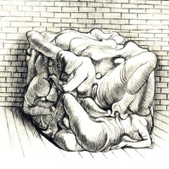 Souterrain Baroque #13 Etching, Surrealist Proof, 1970, Unframed, Rare