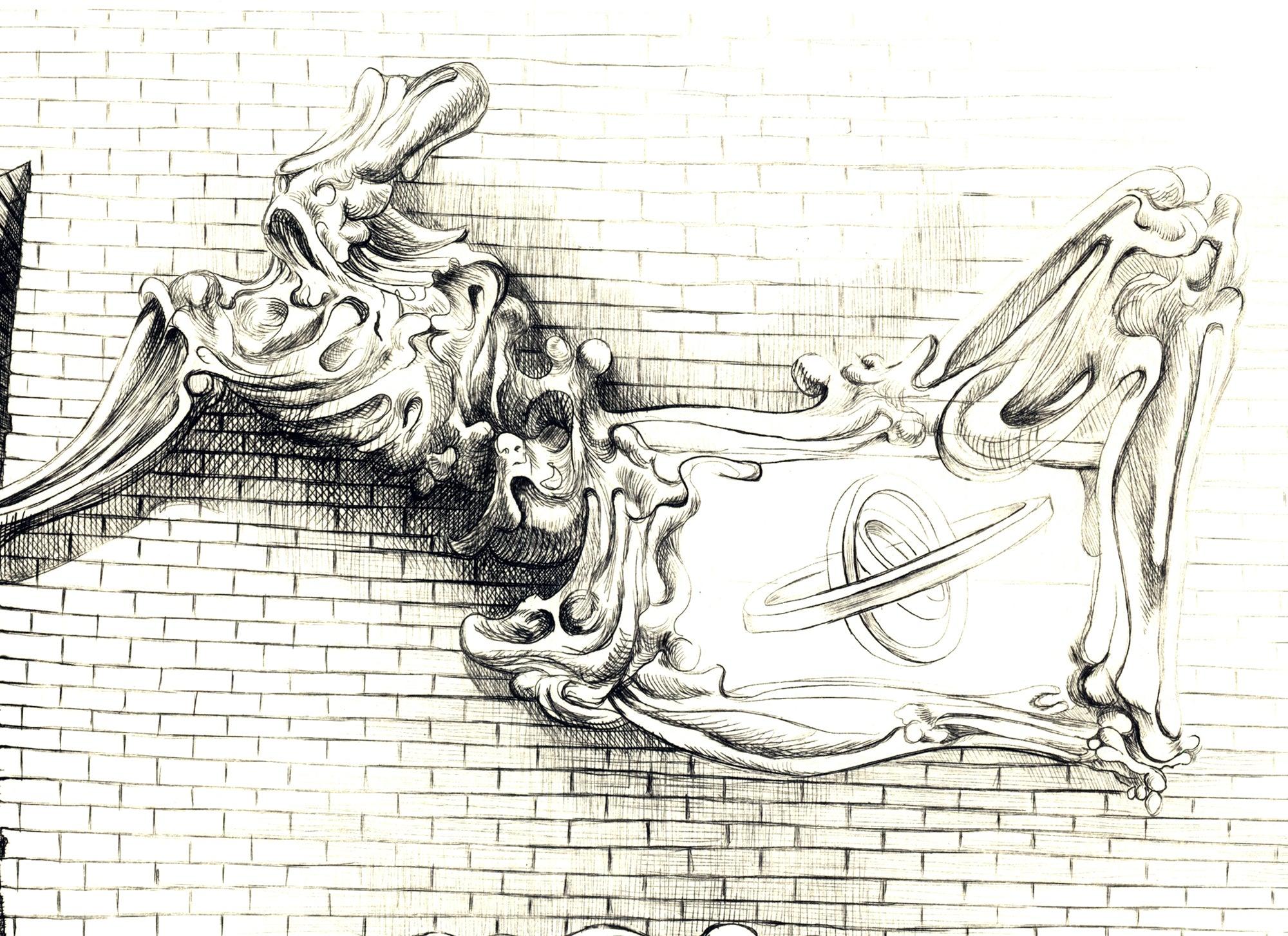 Souterrain Baroque #13 is a proof created by Hans Bellmer for a limited edition of 100. Printed on BFK Rives paper, this piece reflects Bellmer’s signature Surrealist aesthetic, marked by distorted, dreamlike forms and themes of desire and