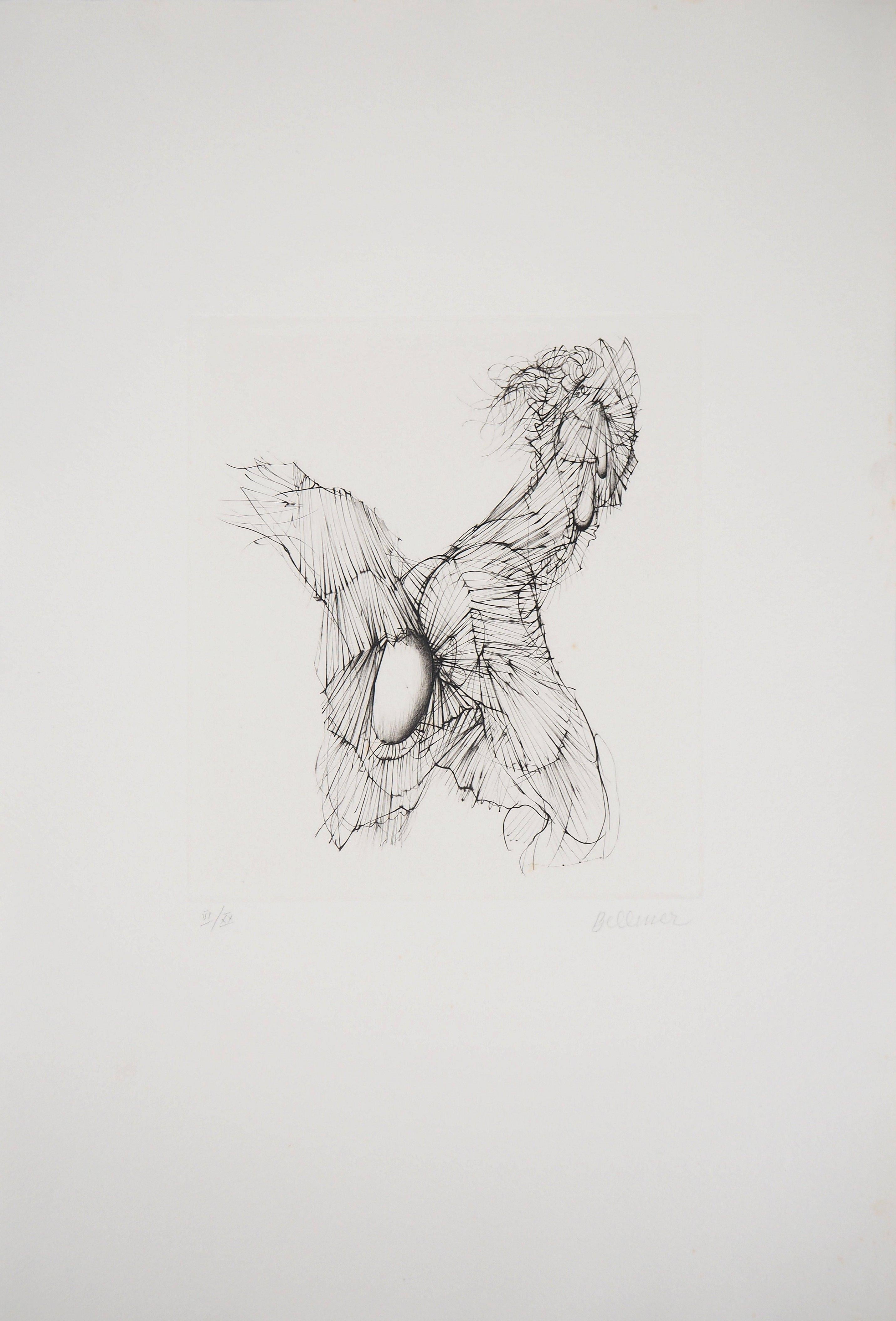 Hans Bellmer Abstract Print - Abstract Erotism - Original Etching Handsigned and Numbered