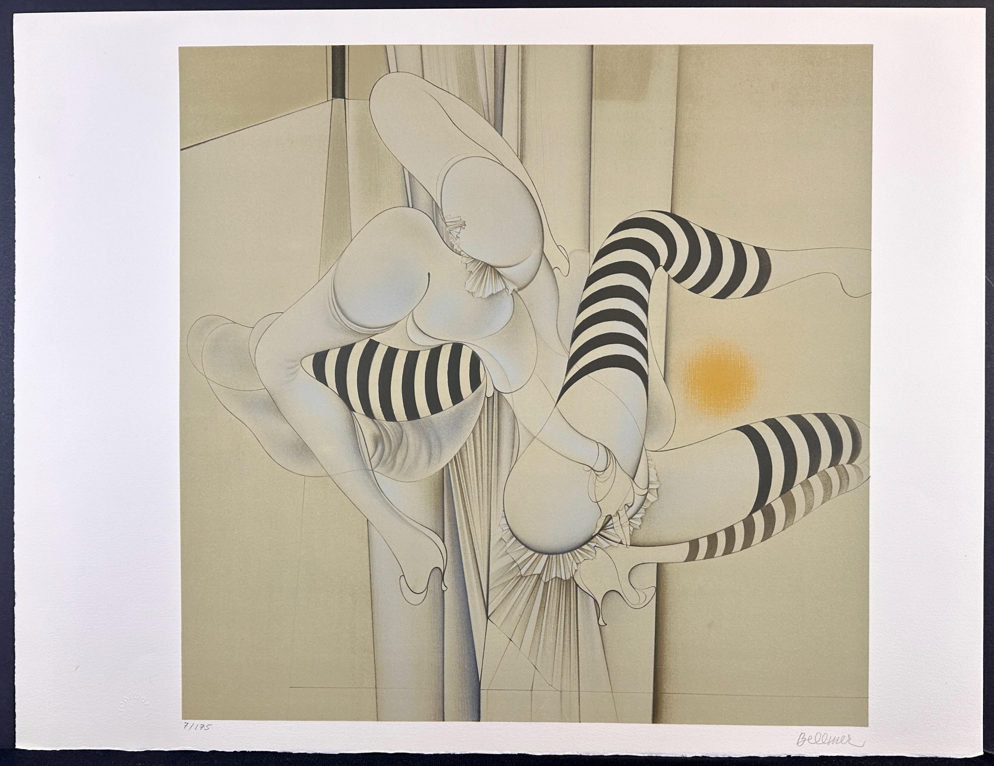 Hans Bellmer Figurative Print – Ein amerikanisches Porträt 1776-1976 Les Bas Reyes