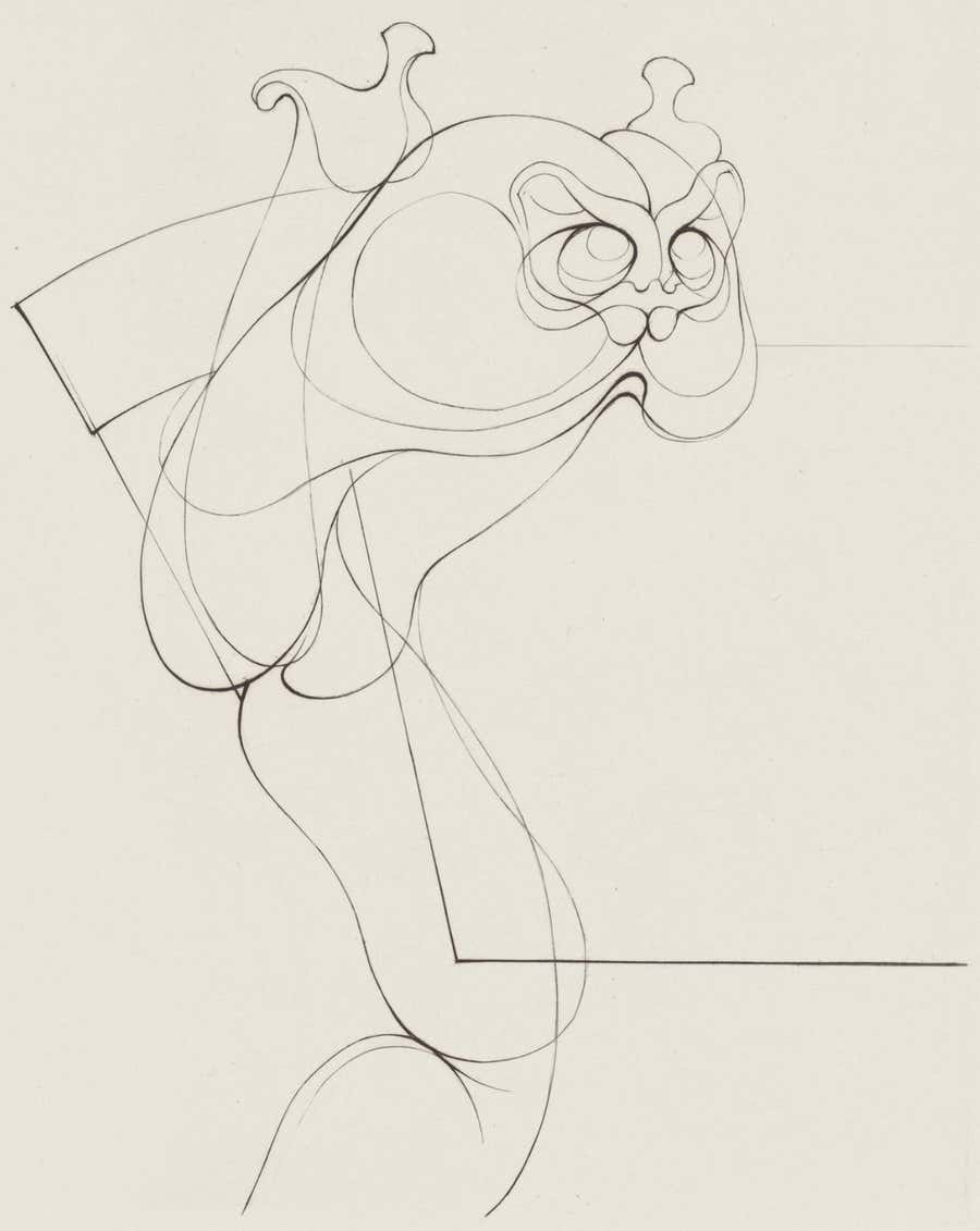 Composition, Feuilles éparses, Hans Bellmer