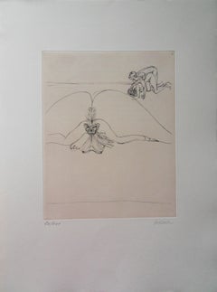 Erotism of the Couple - Original Etching Handsigned, Numbered