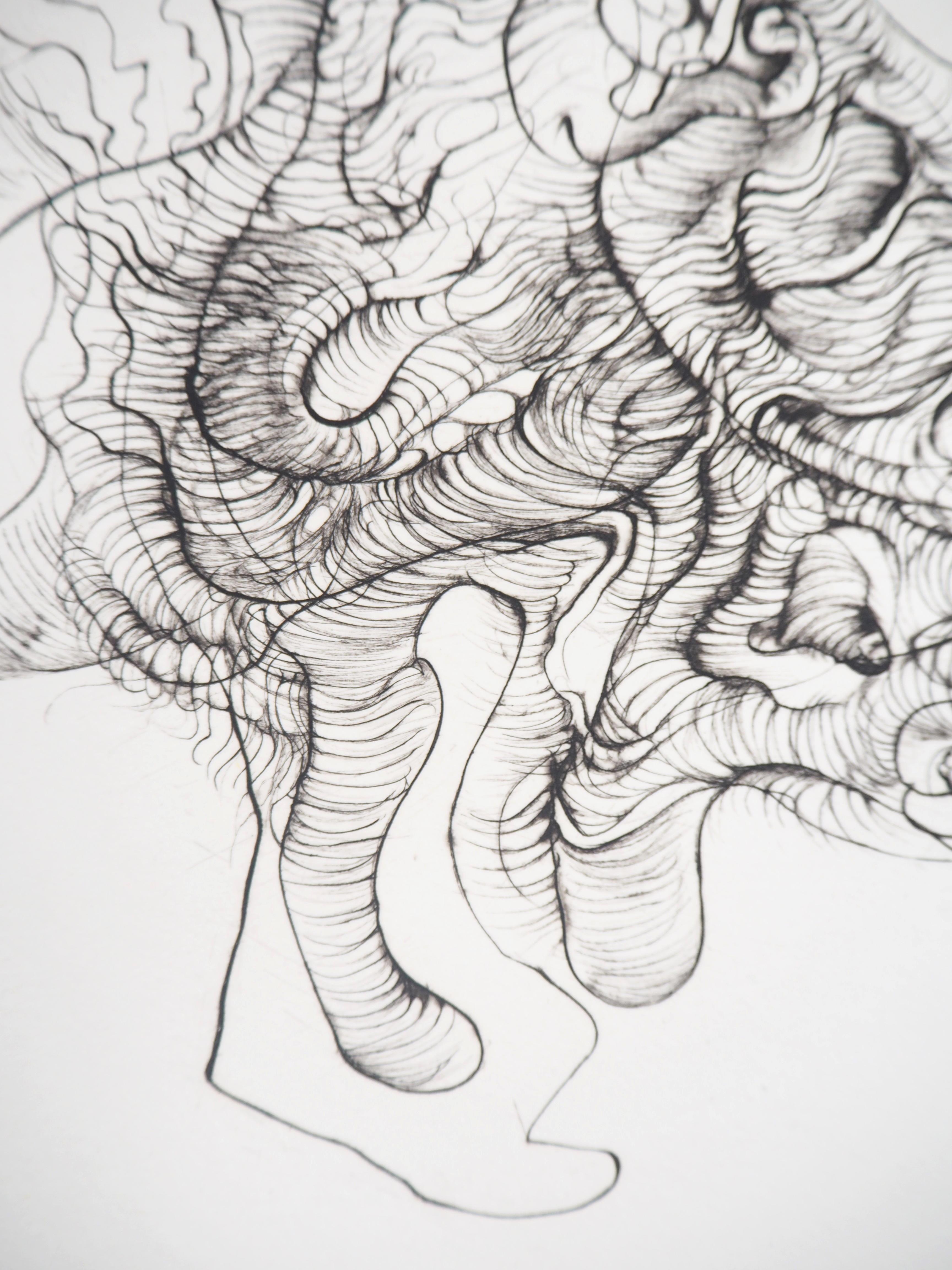 Hans BELLMER (1902-1975)
Criatura fantástica

Grabado original, 1973
Firmado a lápiz por el artista
Sobre papel Auvergne, 57 x 38 cm (22,4 x 14,9 pulgadas)

Del Portfolio 