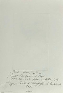 German Surrealist Hans Bellmer Etching Engraving Print Cecile Reims Surrealism